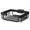Colore Square Matt Black Wall Mounted Soap Basket