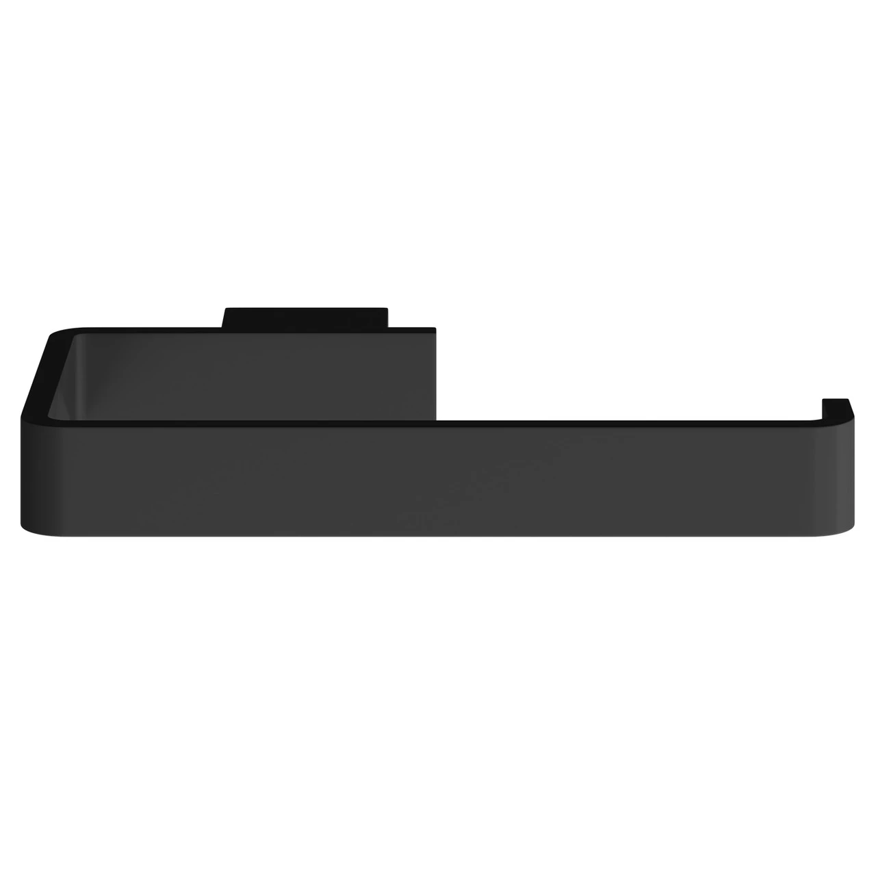 Colore Square Matt Black Wall Mounted Toilet Roll Holder - Image 2