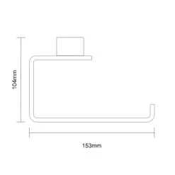 Colore Square Matt Black Wall Mounted Toilet Roll Holder -Bathroom Accessories Store colore matt black wall mounted toilet roll holder line top 13056.1652444706