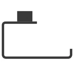 Colore Square Matt Black Wall Mounted Toilet Roll Holder -Bathroom Accessories Store colore matt black wall mounted toilet roll holder top 52983.1652444706