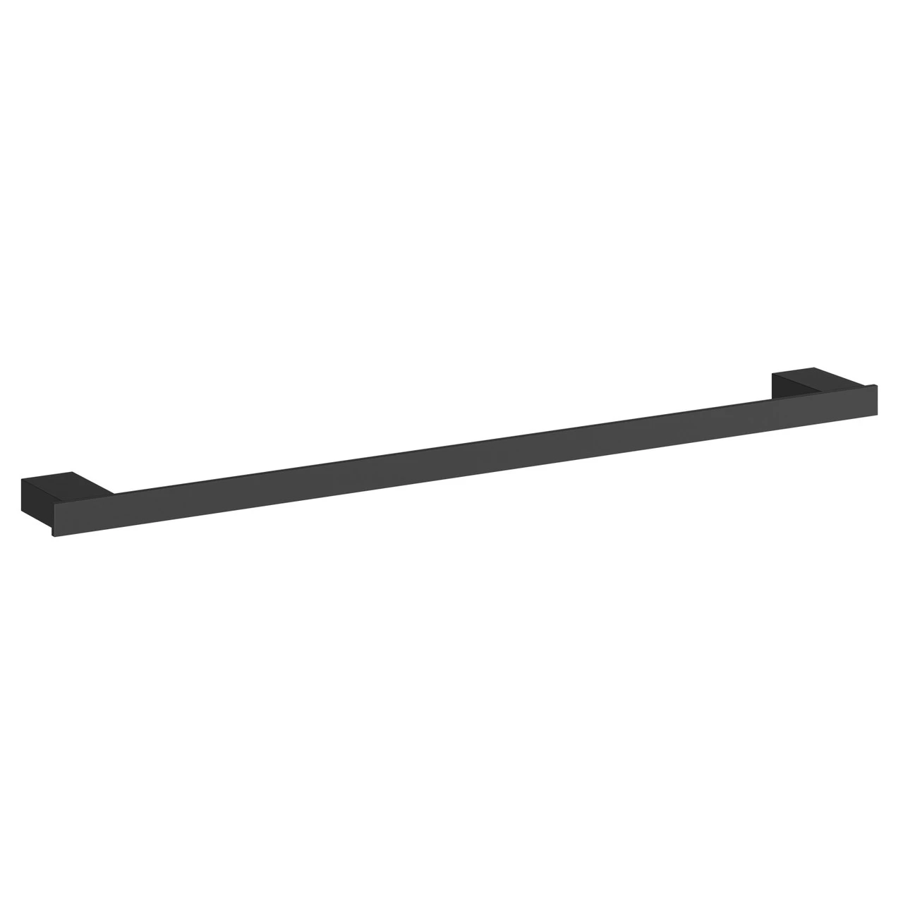 Colore Square Matt Black Wall Mounted Towel Rail - Image 3