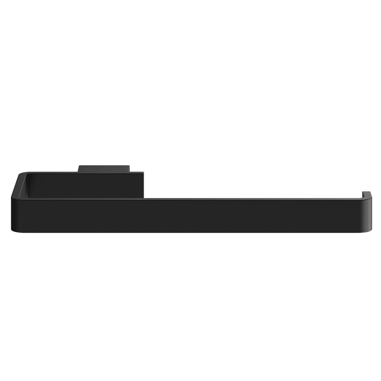 Colore Square Matt Black Wall Mounted Towel Ring - Image 2