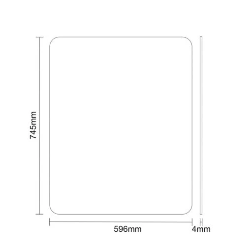Colore Polished Chrome 596mm X 745mm Mirror - Image 4