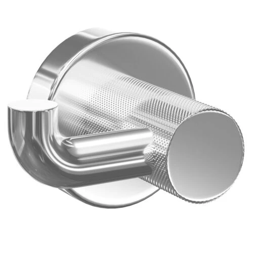 Colore Polished Chrome Industrial Style Robe Hook - Image 3