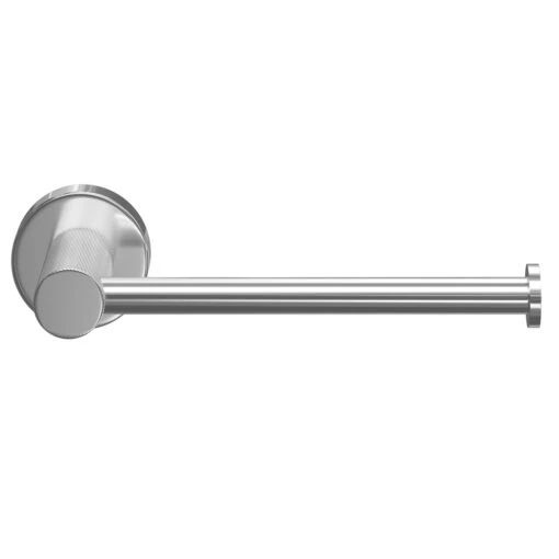 Colore Polished Chrome Industrial Style Wall Mounted Toilet Roll Holder - Image 2