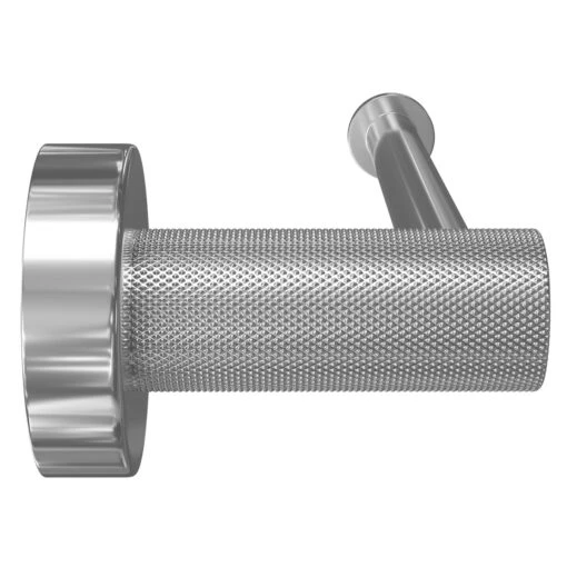 Colore Polished Chrome Industrial Style Wall Mounted Toilet Roll Holder - Image 4
