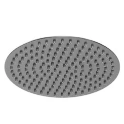 Colore Round Gunmetal Grey 300mm Thin Fixed Shower Head