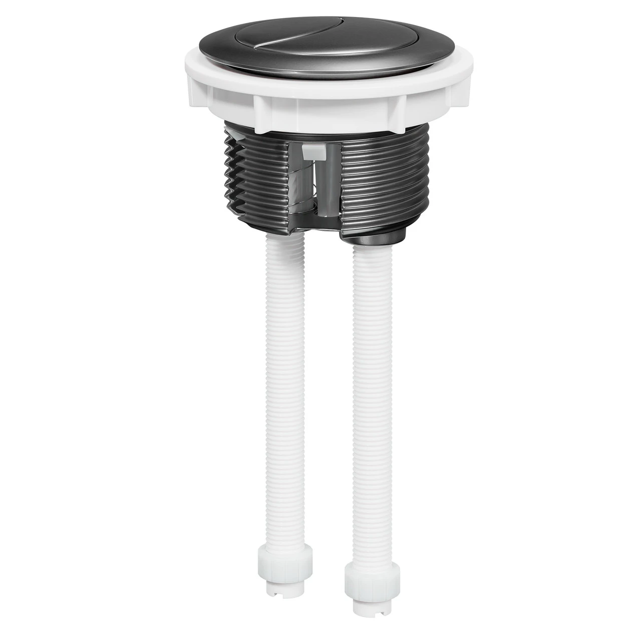 Colore Round Gunmetal Grey 48mm Dual Flush Push Button