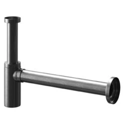 Colore Round Gunmetal Grey Basin Bottle Trap