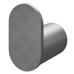 Colore Round Gunmetal Grey Wall Mounted Robe Hook