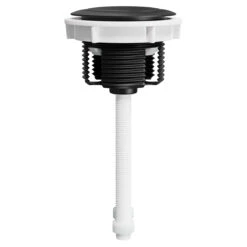 Colore Round Matt Black 48mm Dual Flush Push Button -Bathroom Accessories Store colore round matt black 48mm dual flush push button side 03366.1667579064