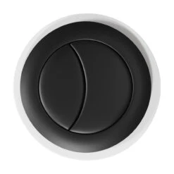 Colore Round Matt Black 48mm Dual Flush Push Button -Bathroom Accessories Store colore round matt black 48mm dual flush push button top 07664.1667579064