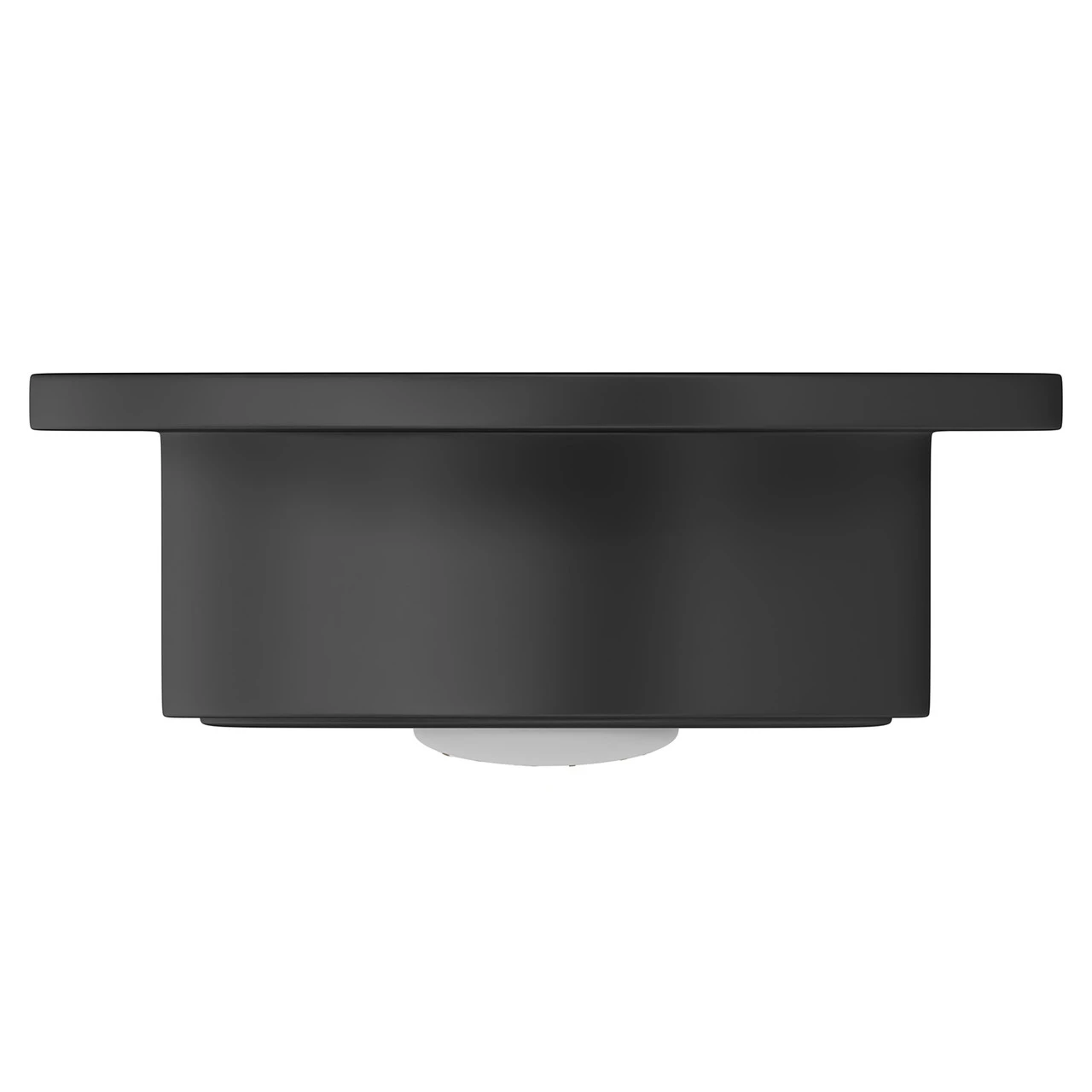 Colore Round Matt Black Traditional Dual Flush Push Button - Image 5