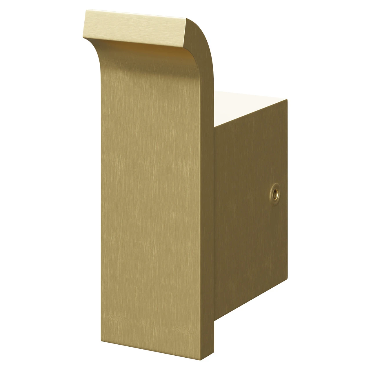 Colore Square Brushed Brass Wall Mounted Robe Hook