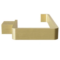 Colore Square Brushed Brass Wall Mounted Toilet Roll Holder -Bathroom Accessories Store colore square brushed brass wall mounted toilet roll holder side 34260.1662391742