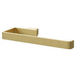 Colore Square Brushed Brass Wall Mounted Towel Ring