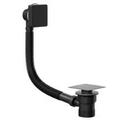 Colore Square Matt Black Easy Clean Sprung Click Clack Bath Waste -Bathroom Accessories Store colore square matt black easy clean sprung click clack bath waste left 84426.1666801389