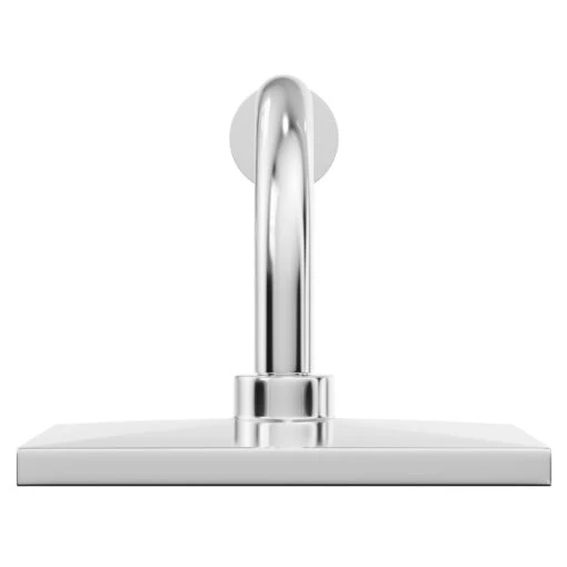 Cubix Polished Chrome Square Fixed Shower Head And Wall Arm - Image 2