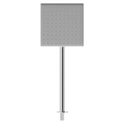 Cubix Polished Chrome Square Fixed Shower Head And Wall Arm -Bathroom Accessories Store cubix polished chrome square fixed shower head and wall arm top 61044.1652445362