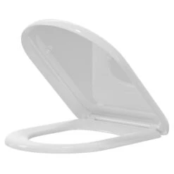 D Shaped 360mm Quick Release Soft Close Toilet Seat