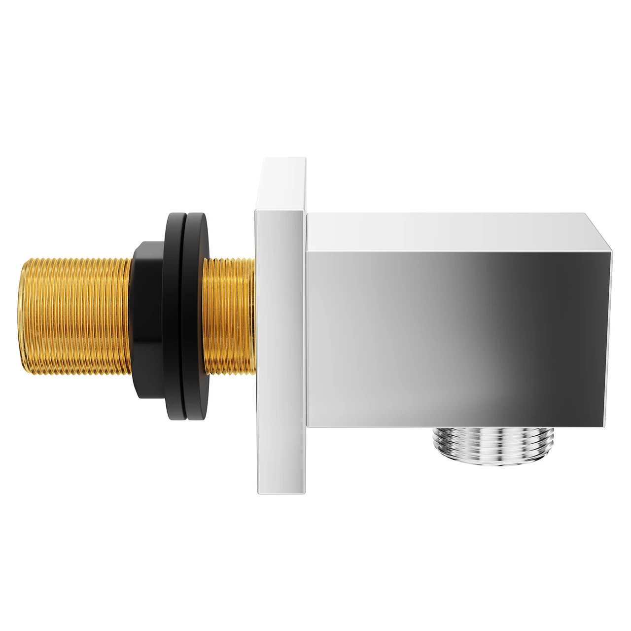 Deluxe Polished Chrome Square Shower Elbow - Image 4