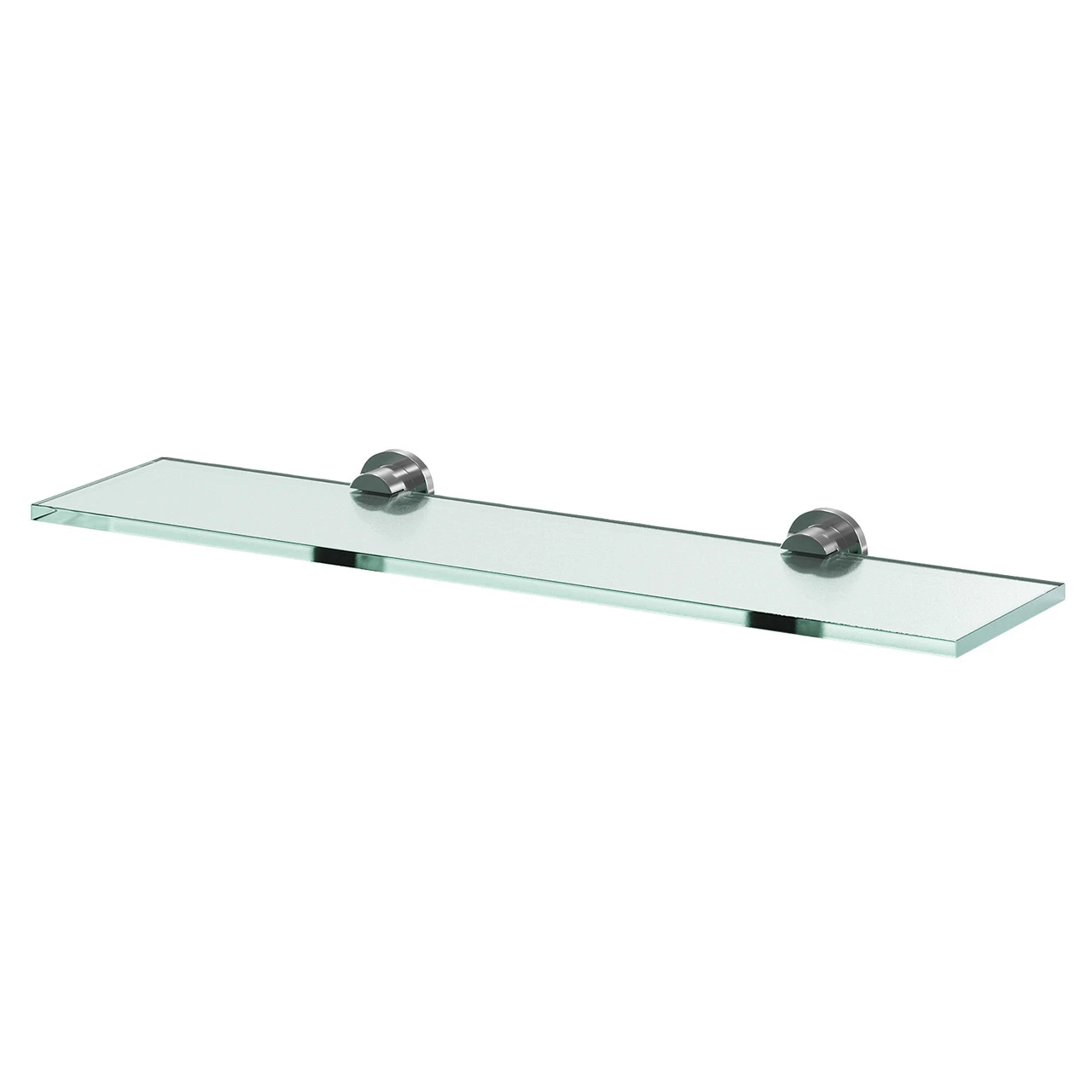 Gemini Polished Chrome And Glass Wall Mounted Vanity Shelf