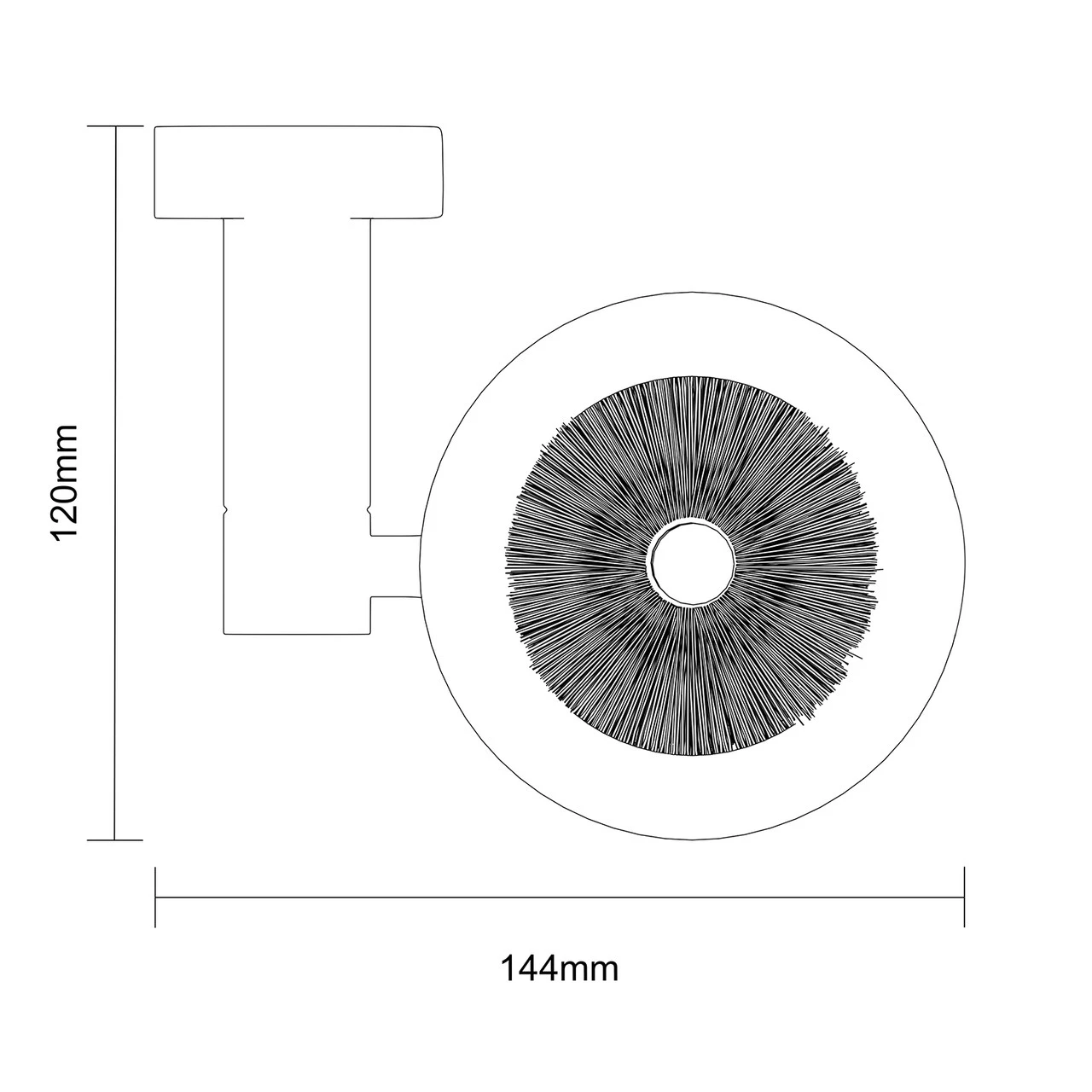 Gemini Polished Chrome And White Ceramic Wall Mounted Toilet Brush And Holder - Image 6