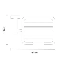 Gemini Polished Chrome Wall Mounted Soap Basket -Bathroom Accessories Store gemini polished chrome wall mounted soap basket line top 56666.1652444691