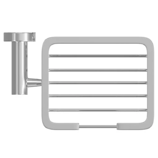 Gemini Polished Chrome Wall Mounted Soap Basket - Image 5