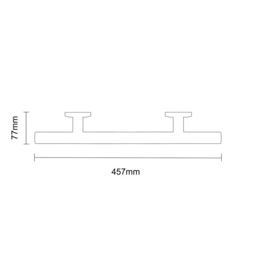 Grabex Polished Stainless Steel 18" Contemporary Curved Grab Rail - Image 6