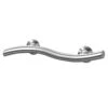 Grabex Polished Stainless Steel 18" Contemporary Curved Grab Rail