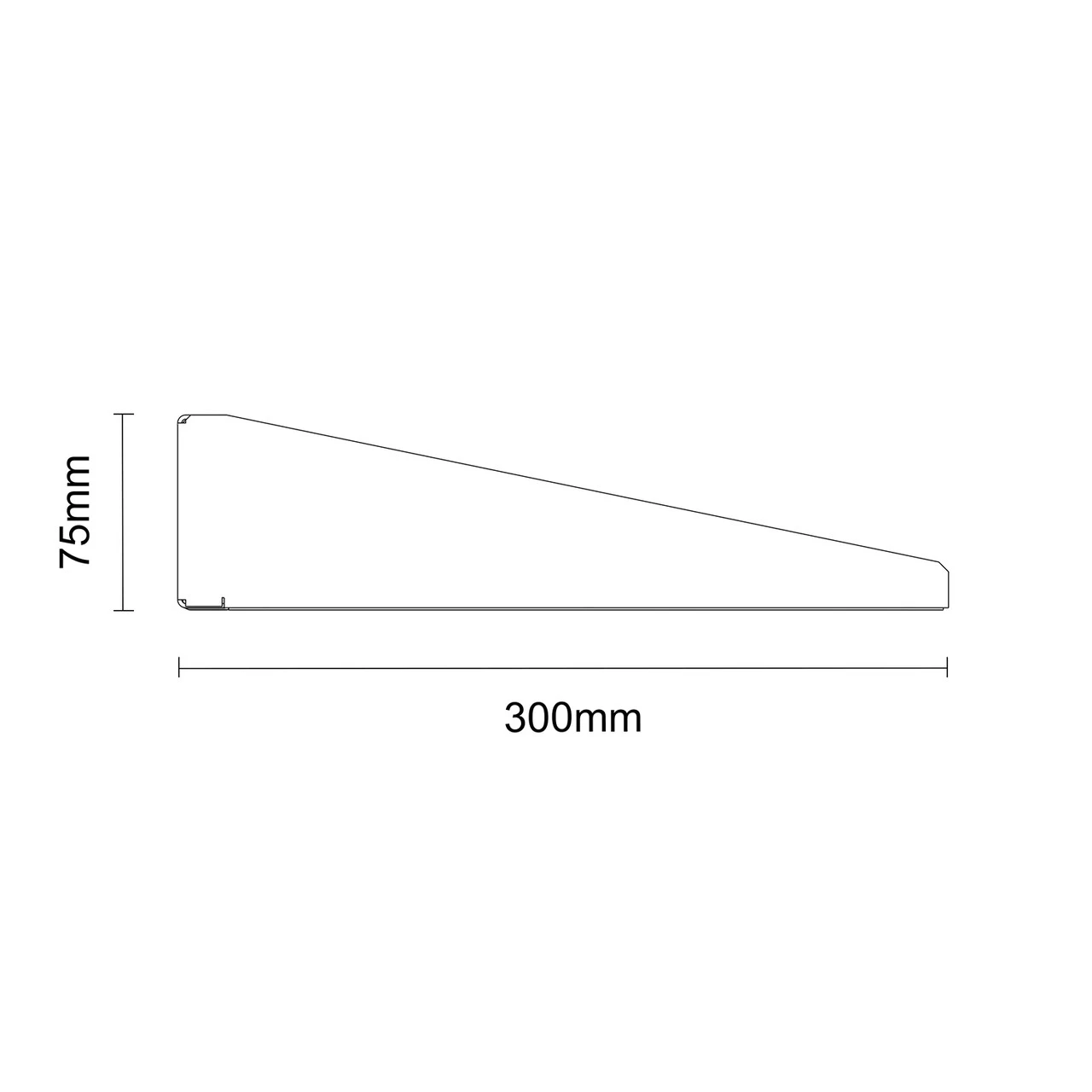 OEM Graphite Grey 300mm Pair Of Left And Right Shelf Support Brackets - Image 6