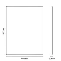 Hermes 600mm X 600mm Illuminated LED Mirror -Bathroom Accessories Store hermes 600mm x 600mm illuminated led mirror line drawing 62640.1652443958