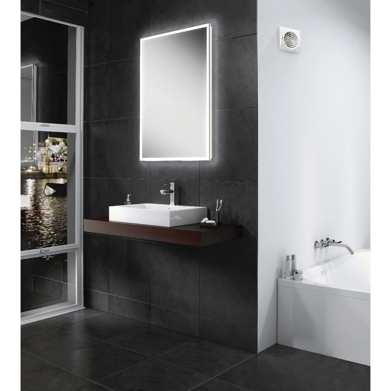 HiB Hush White Safety Extra Low Voltage Wall Mounted Extractor Fan - 34500 - Image 3