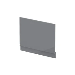 Hudson Reed Gloss Cloud Grey 750mm Bath End Panel With Plinth - BPR1312