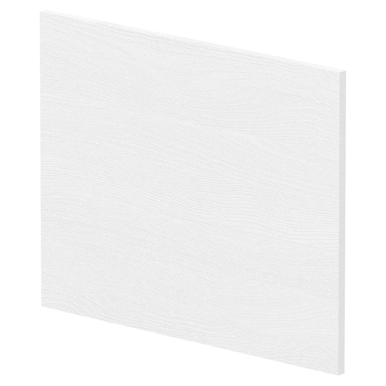 Hudson Reed Juno White Ash Square Shower Bath End Panel - MPC2131