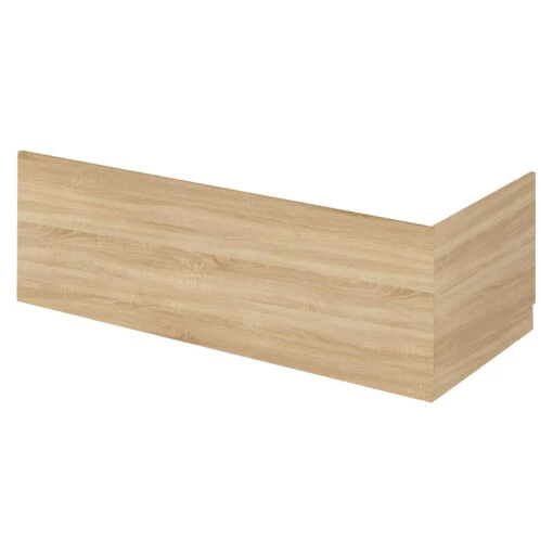 Hudson Reed Natural Oak 1700mm Bath Front Panel With Plinth - OFF377