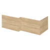 Hudson Reed Natural Oak 1700mm Square Shower Bath Front Panel - OFF373