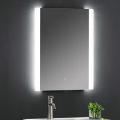 Hudson Reed Silver 700mm X 500mm Ambient Touch Sensor Mirror - LQ601 -Bathroom Accessories Store hudson reed silver 700mm x 500mm ambient touch sensor mirror lq601 roomset 43570.1664539162