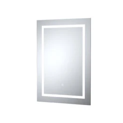 Hudson Reed Silver 700mm X 500mm Touch Sensor LED Mirror With Demister - LQ505