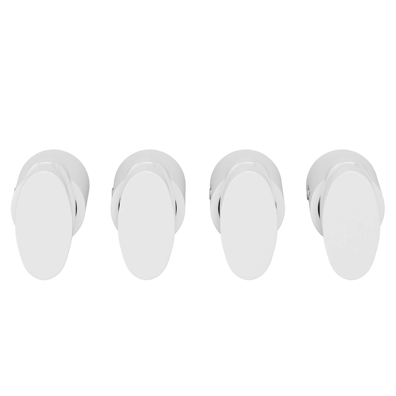 Hudson Set Of 4 White Horizontal Radiator Brackets