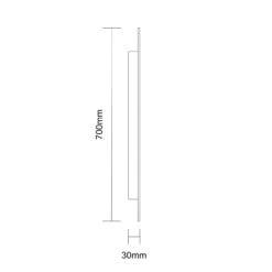 Laverna 1200mm X 700mm Illuminated Dimmable LED Mirror With Demister -Bathroom Accessories Store laverna 1200mm x 700mm illuminated dimmable led mirror with demister line side 36739.1652444740