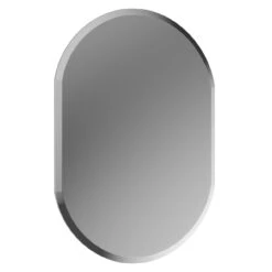 Lincoln 450mm X 600mm Oval Mirror -Bathroom Accessories Store lincoln 450mm x 600mm oval mirror left 64524.1652444517