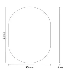 Lincoln 450mm X 600mm Oval Mirror -Bathroom Accessories Store lincoln 450mm x 600mm oval mirror line side 85549.1652444517