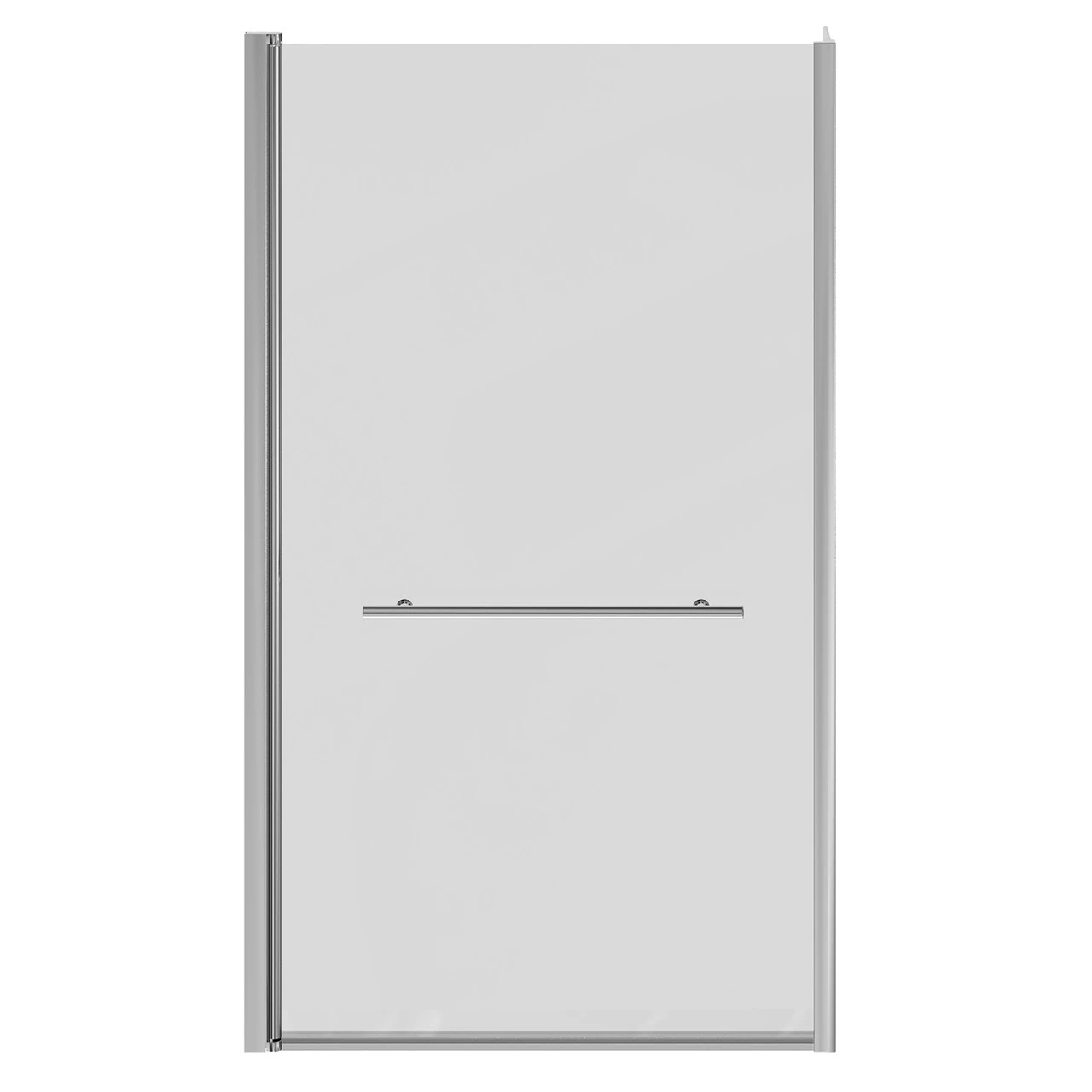 Loire Polished Chrome 805mm Hinged L Shaped Bath Shower Screen With Towel Rail - Image 3