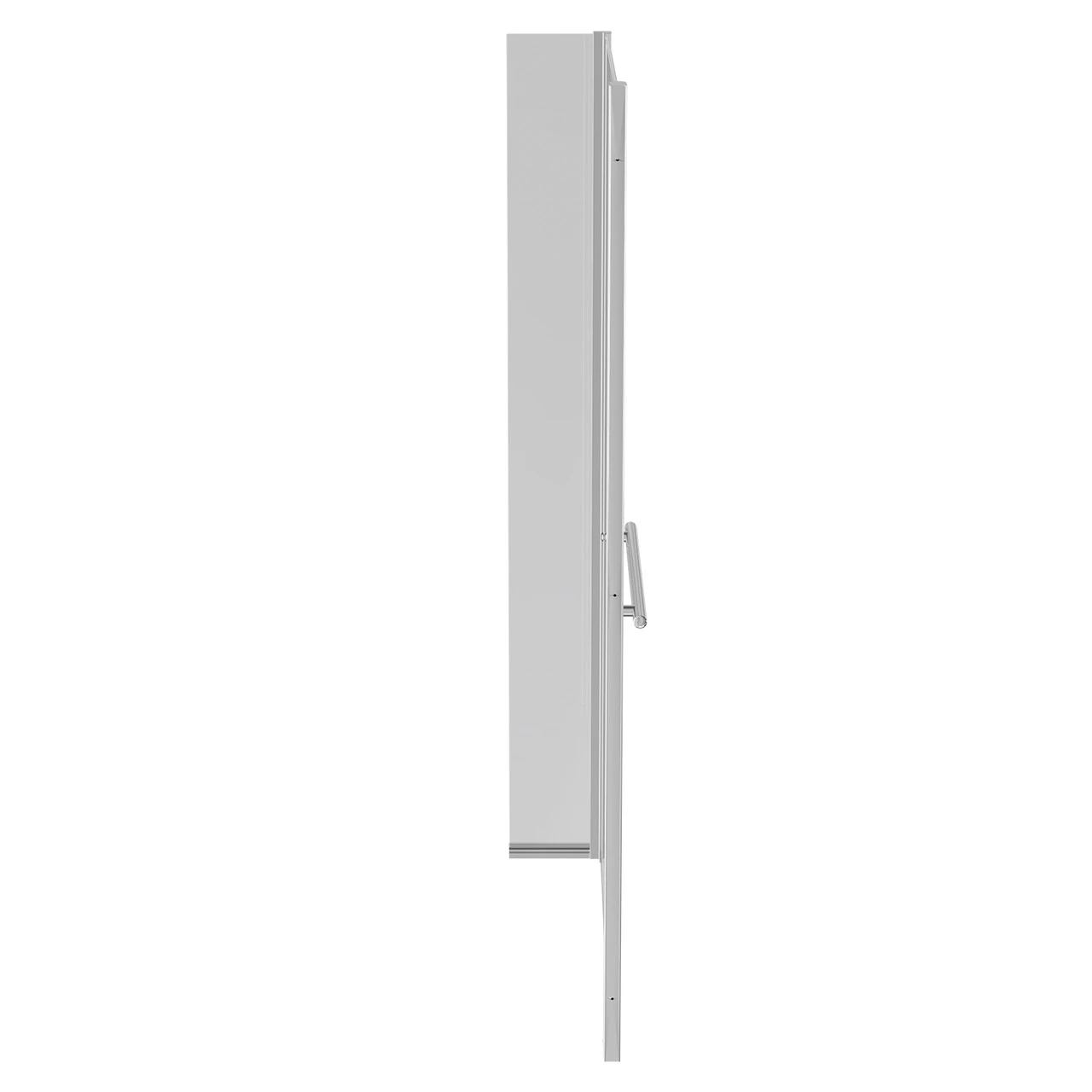 Loire Polished Chrome 805mm Hinged L Shaped Bath Shower Screen With Towel Rail - Image 5