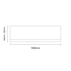 Autumn Oak MDF 1800mm Front Bath Panel With Plinth -Bathroom Accessories Store montego autumn oak mdf 1800mm front bath panel with plinth line front 15209.1687878480
