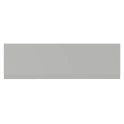 Gloss Grey Pearl MDF 1800mm Front Bath Panel With Plinth