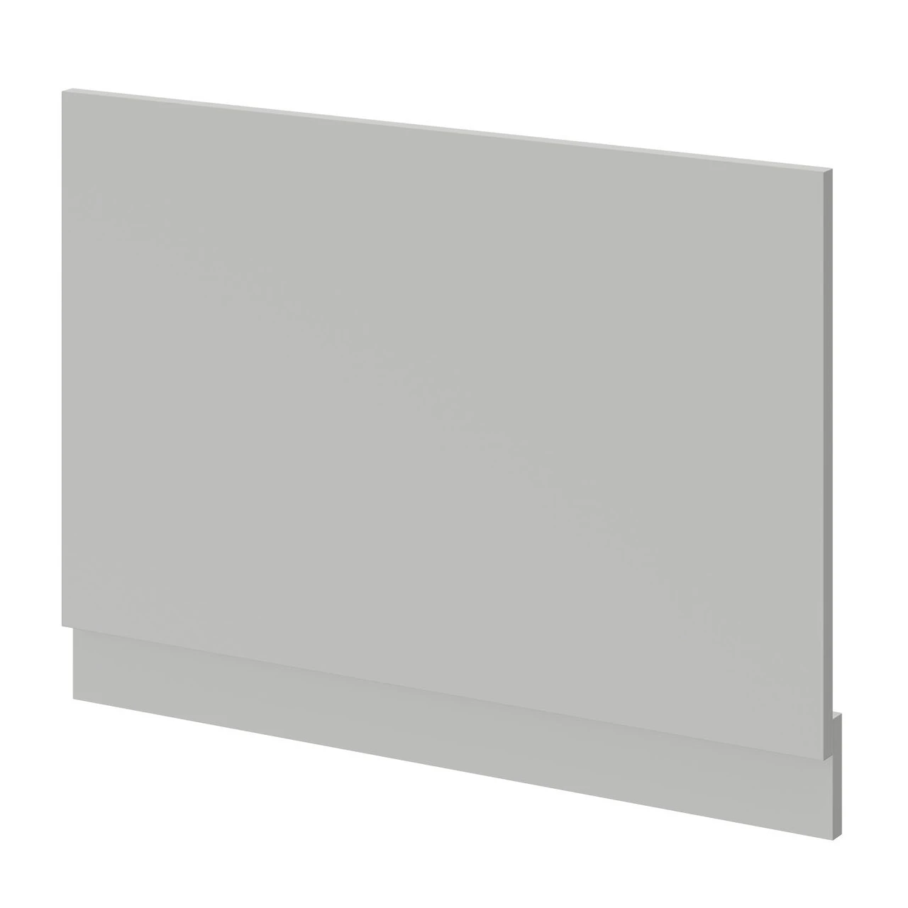 Gloss Grey Pearl MDF 750mm End Bath Panel With Plinth - Image 2