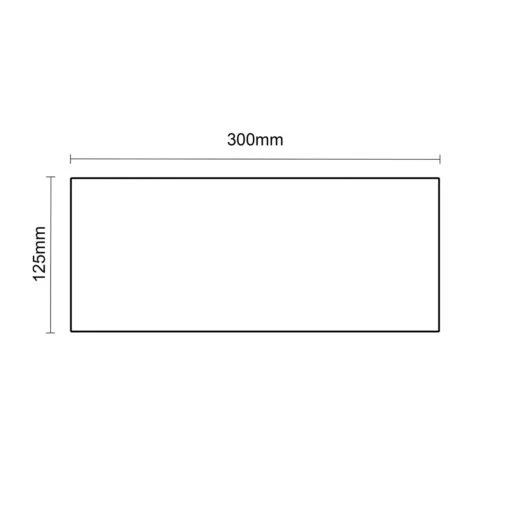 Napoli Gloss White 30cm Floating Bathroom Shelf - Image 3